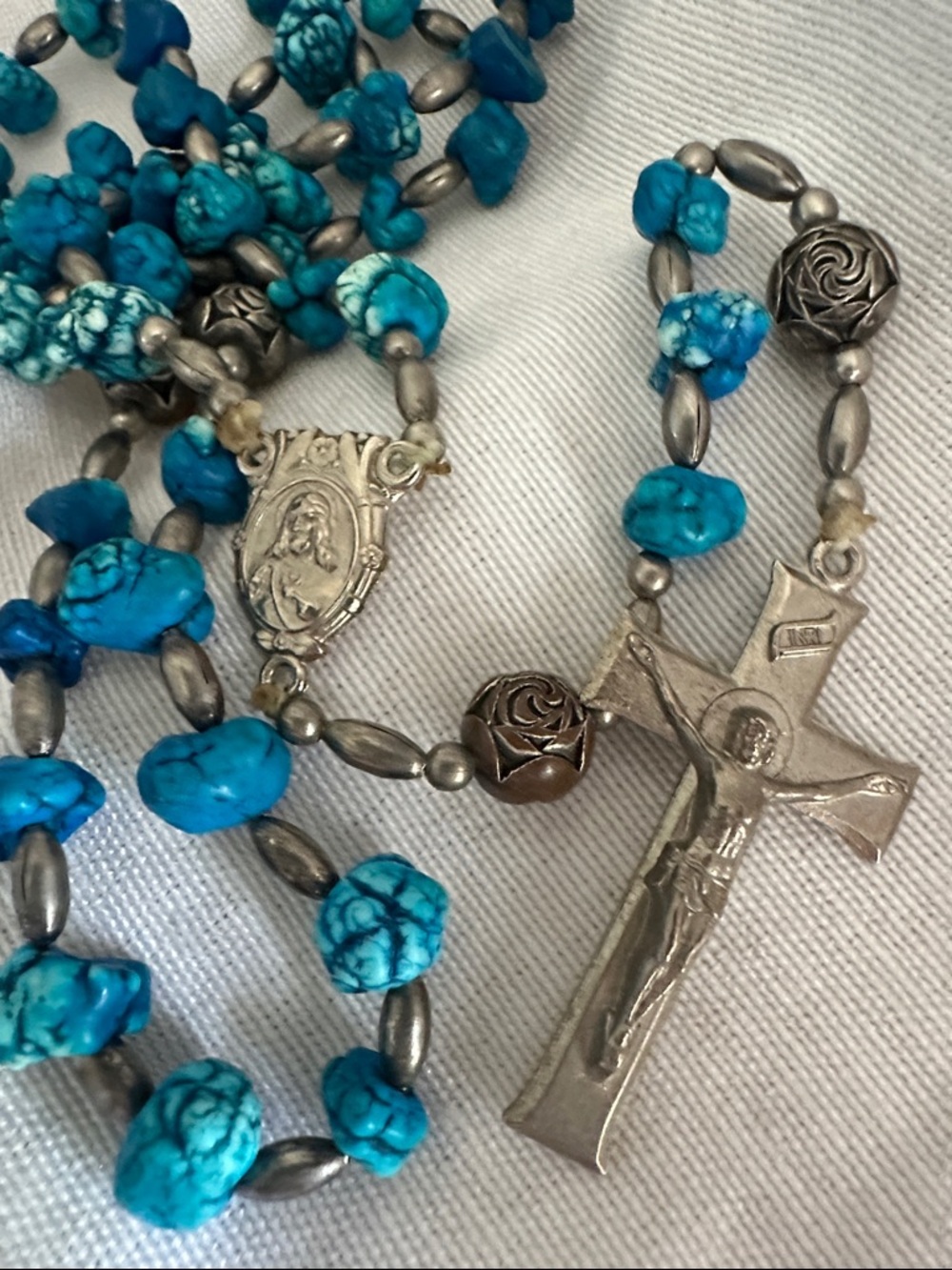 Stone Bead Rosary
